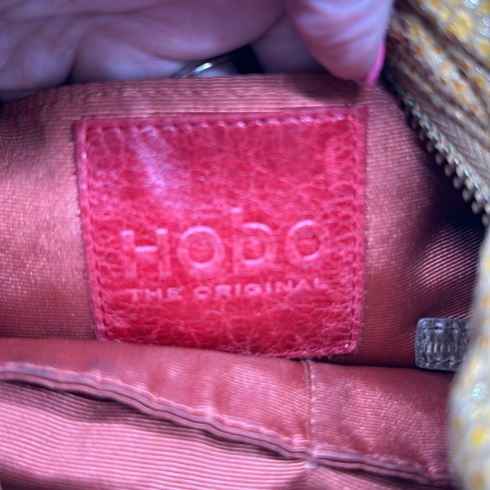 Hobo International Gold Yellow Hobo Bag Snakeskin Pattern with Leather Handle - Picture 9 of 16